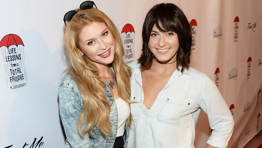 Renee Olstead and Scout Compton