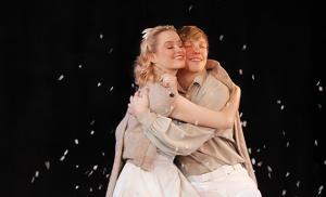 Madison Claire Parks and Andrew Polec in The Fantasticks.