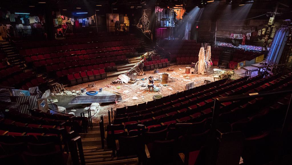 Once on this island stage design