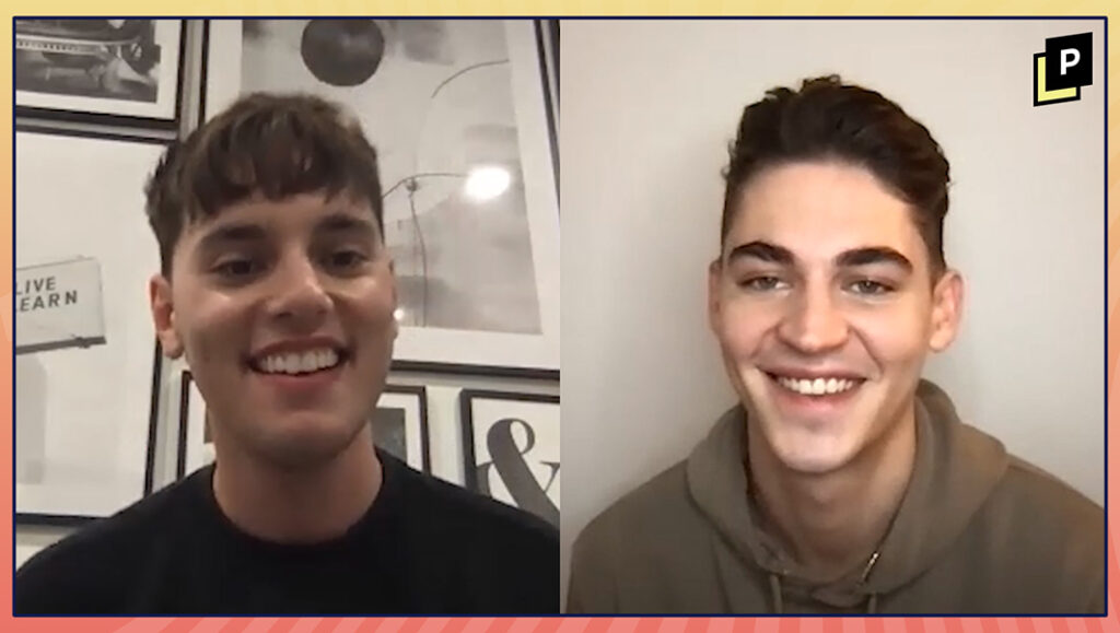 Max Harwood and Hero Fiennes Tiffin