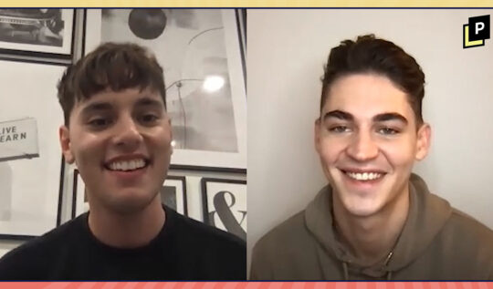 Max Harwood and Hero Fiennes Tiffin