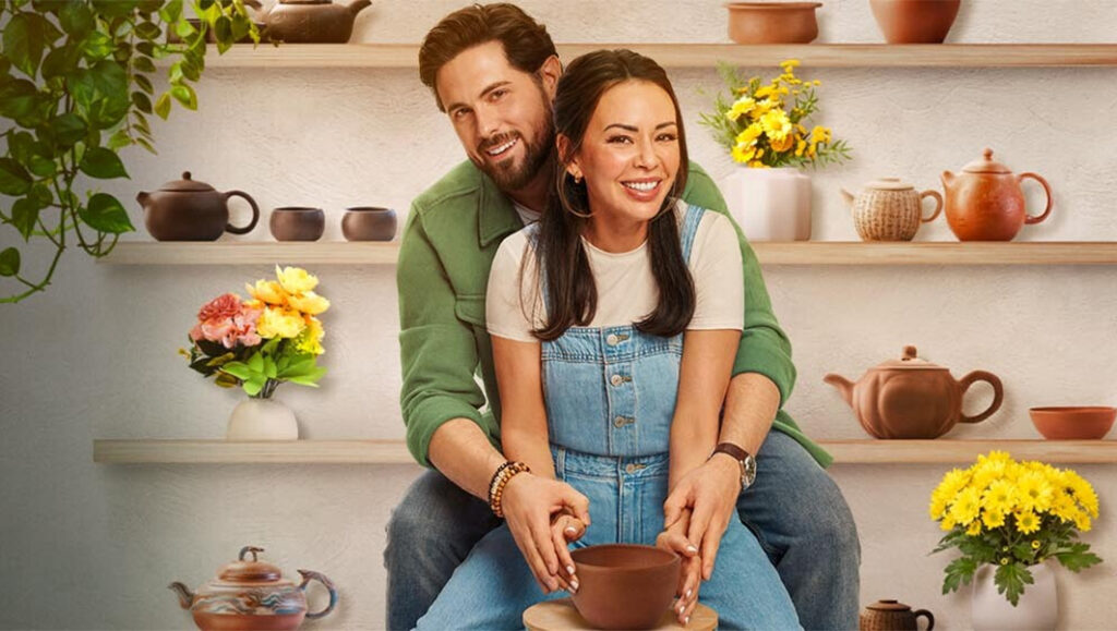 Janel Parrish and Chris McNally