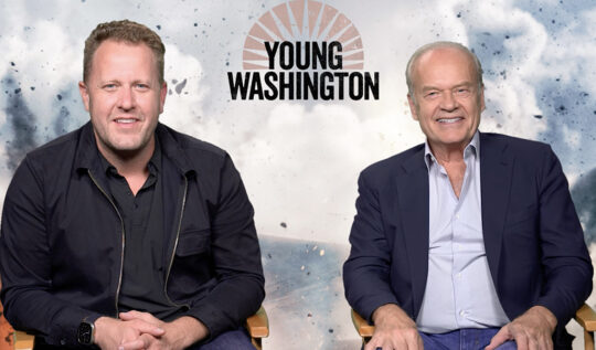 Jon Erwin and Kelsey Grammer